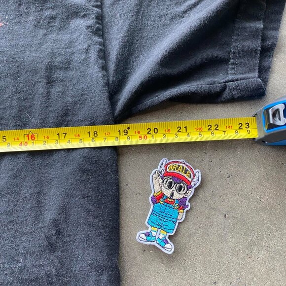 Vintage 2000s Zombie Apocalypse Spell Out Black Graphic Tee Shirt Men's Medium - Picture 5 of 7